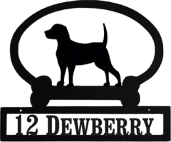 Sweeney Ridge Beagle Custom Message Sign