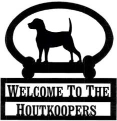 Sweeney Ridge Beagle Custom Welcome Sign