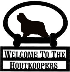Sweeney Ridge Bearded Collie Custom Welcome Sign