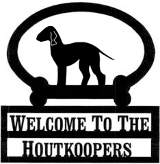 Sweeney Ridge Bedlington Terrier Custom Welcome Sign