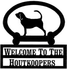 Sweeney Ridge Bloodhound Custom Welcome Sign