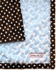 Dream On Curly Minky Dots Dog Blanket