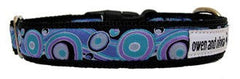 Owen & Olivia Blue & Lavender Circles Dog Collar