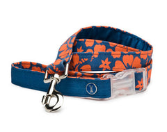 Mascot Aloha Blue & Orange Dog Leash
