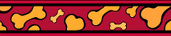Red Dingo Orange Bonarama Bucklebone Dog Collar