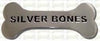 Silver Bones Sterling Heart With Cutout Paw Dog ID Tag