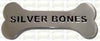 Silver Bones Sterling Heart With Cutout Bone Dog ID Tag