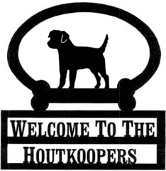 Sweeney Ridge Border Terrier Custom Welcome Sign