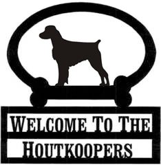 Sweeney Ridge Brittany Spaniel Custom Welcome Sign