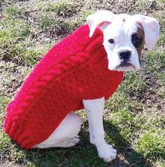 Chilly Dog Classic Cable Knit Dog Sweater