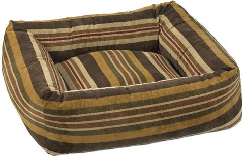 Bowsers Canyon Stripe Microvelvet Dutchie Dog Bed