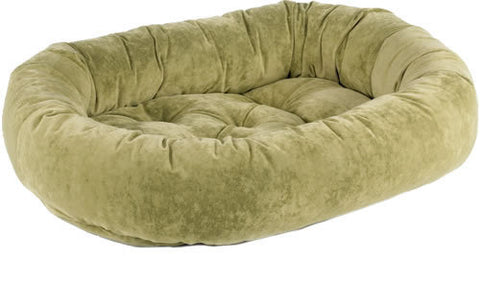 Bowsers Celery Microvelvet Donut Dog Bed