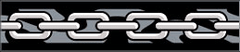 Red Dingo Silver & Black Chain Bucklebone Dog Collar