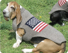 Chilly Dog American Flag Dog Sweater