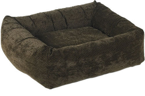 Bowsers Chocolate Bones Microvelvet Dutchie Dog Bed