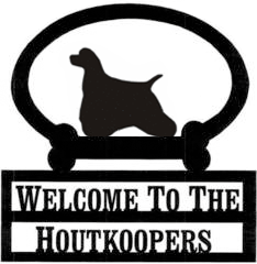 Sweeney Ridge American Cocker Spaniel Custom Welcome Sign