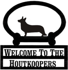Sweeney Ridge Corgi Cardigan Custom Welcome Sign
