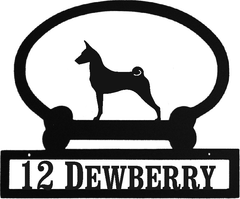 Sweeney Ridge Basenji Custom Message Sign