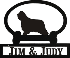 Sweeney Ridge Bearded Collie Custom Message Sign