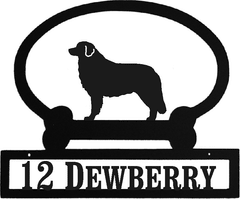 Sweeney Ridge Bernese Mountain Dog Custom Message Sign