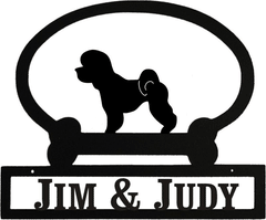 Sweeney Ridge Bichon Frise Custom Message Sign