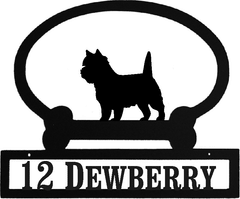 Sweeney Ridge Cairn Terrier Custom Message Sign
