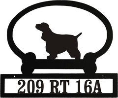 Sweeney Ridge English Cocker Spaniel Custom Message Sign