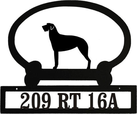 Sweeney Ridge Irish Wolf Hound Custom Message Sign