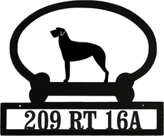 Sweeney Ridge Irish Wolf Hound Custom Message Sign