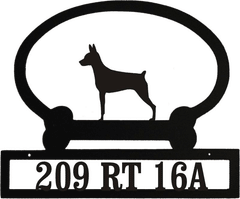 Sweeney Ridge Miniature Pinscher Custom Message Sign