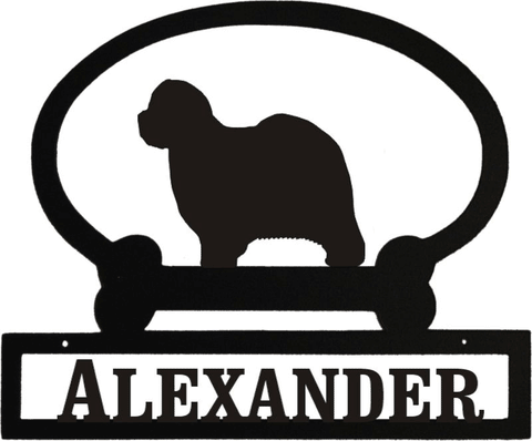 Sweeney Ridge Old English Sheepdog Custom Message Sign