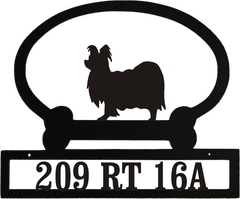 Sweeney Ridge Papillon Custom Message Sign