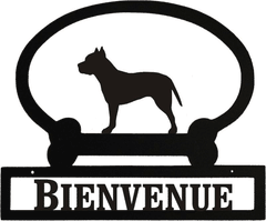 Sweeney Ridge Pit Bull Terrier Custom Message Sign