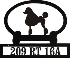 Sweeney Ridge Poodle (Show Cut) Custom Message Sign