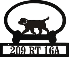 Sweeney Ridge Trotting Puppy Custom Message Sign