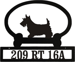 Sweeney Ridge Scottish Terrier Custom Message Sign