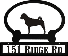 Sweeney Ridge Sharpei Custom Message Sign