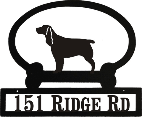 Sweeney Ridge Springer Spaniel Custom Message Sign
