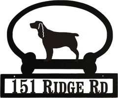 Sweeney Ridge Springer Spaniel Custom Message Sign