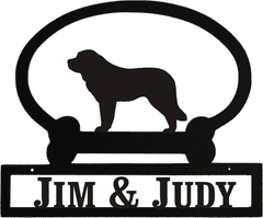 Sweeney Ridge Saint Bernard Custom Message Sign