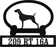 Sweeney Ridge Weimaraner Custom Message Sign