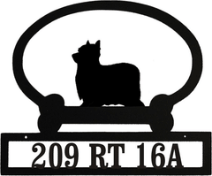 Sweeney Ridge Yorkshire Terrier (Show Cut) Custom Message Sign