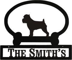Sweeney Ridge Brussels Griffon Custom Message Sign