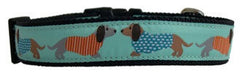 Owen & Olivia Dachsunds Dog Collar