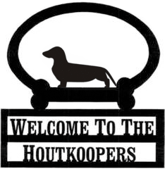 Sweeney Ridge Dachsund Custom Welcome Sign