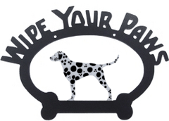Sweeney Ridge Dalmatian Wipe Your Paws Sign