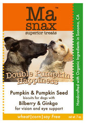 Ma Snax Organic Double Pumpkin Happiness Dog Biscuits