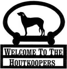 Sweeney Ridge Deerhound Custom Welcome Sign