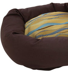 West Paw Earth/Chocolate Upholstered Bumper Bed