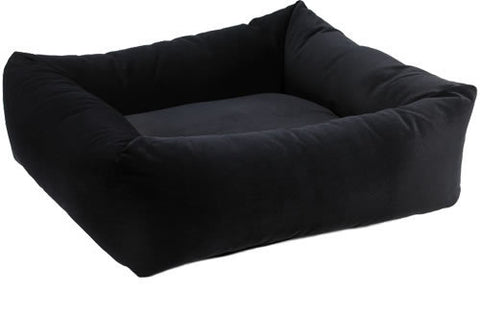 Bowsers Ebony Microvelvet Dutchie Dog Bed